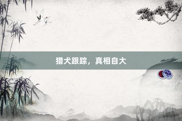 猎犬跟踪，真相自大